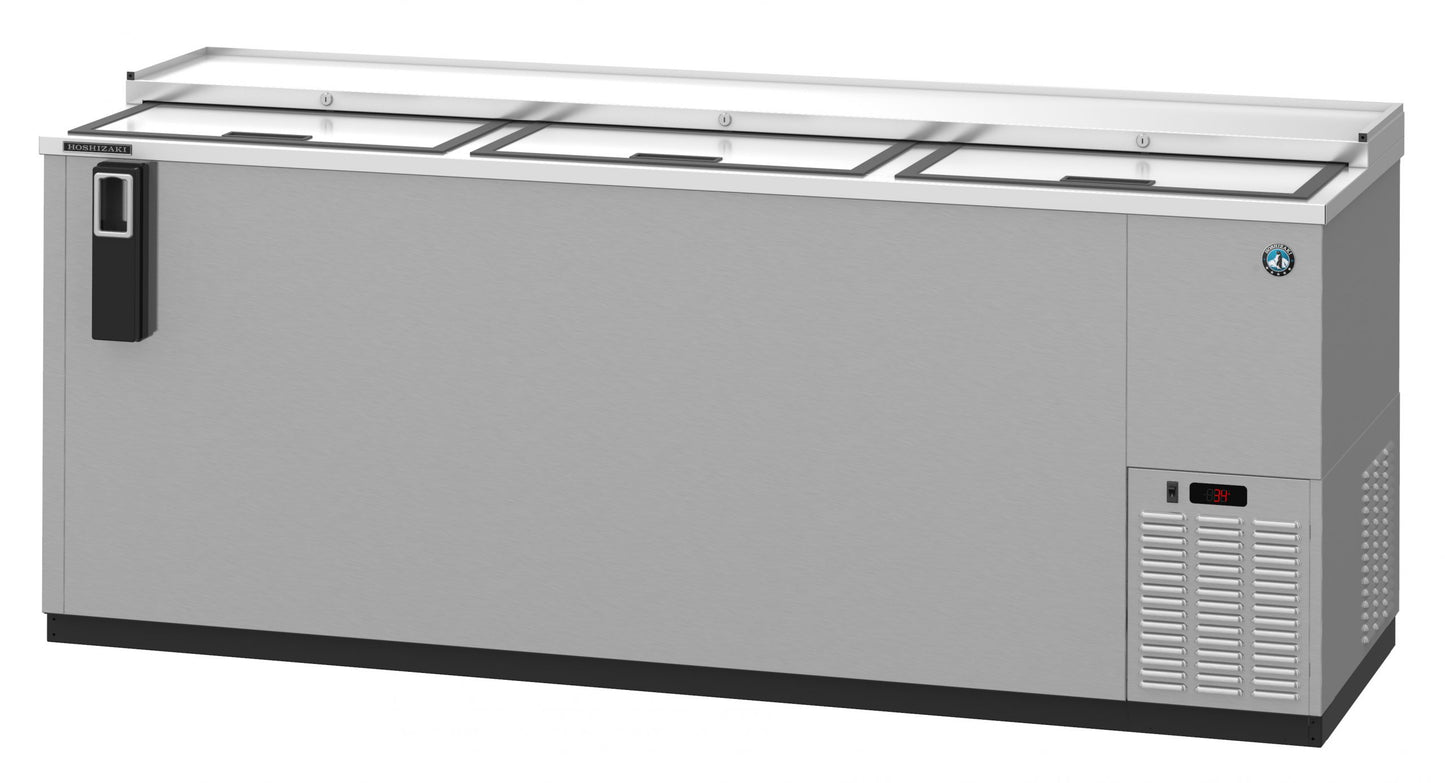 Bottle Cooler Hoshizaki CC80-S 80" W Stainless - Holds (1150) 12 oz Bottles, Lid Locks, 115v