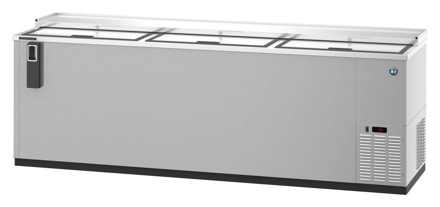 Bottle Cooler Hoshizaki CC95-S 95" W Stainless - Holds (1408) 12 oz Bottles, Lid Locks, 115v