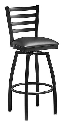 Metal Swivel Bar Stool with 2 1/2" Vinyl Padded Seat