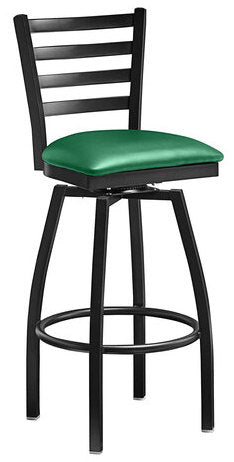 Metal Swivel Bar Stool with 2 1/2" Vinyl Padded Seat