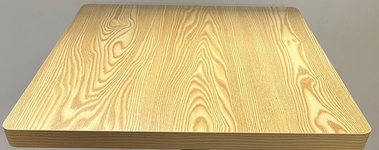 Metro Laminated Table Rectangular Top Natural Finish