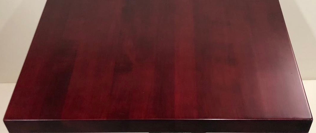 Metro Solid Beechwood Table Top 30" x 48" Rectangular Mahogany Finish