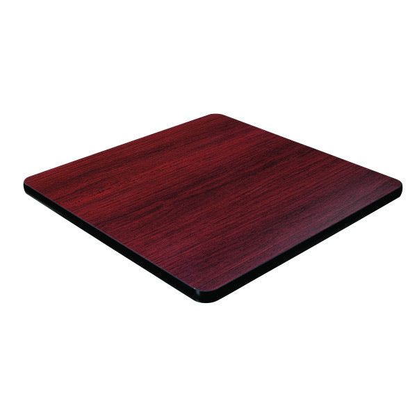 G&A T Series Laminate Reversible Table Top Mahogany / Black