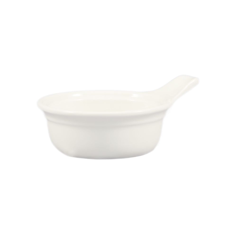 CAC Bone White Ceramic Oval Casserole