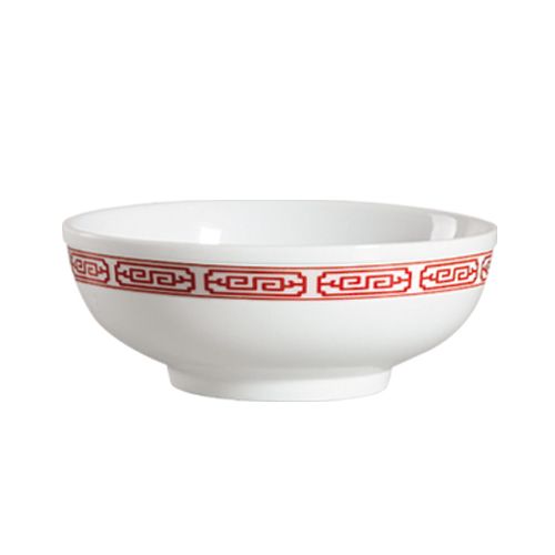 CAC Bone White Red Gate Soup Bowl