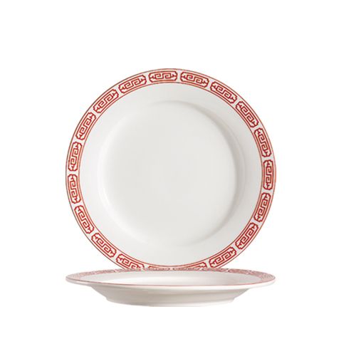 CAC Bone White Red Gate Plate