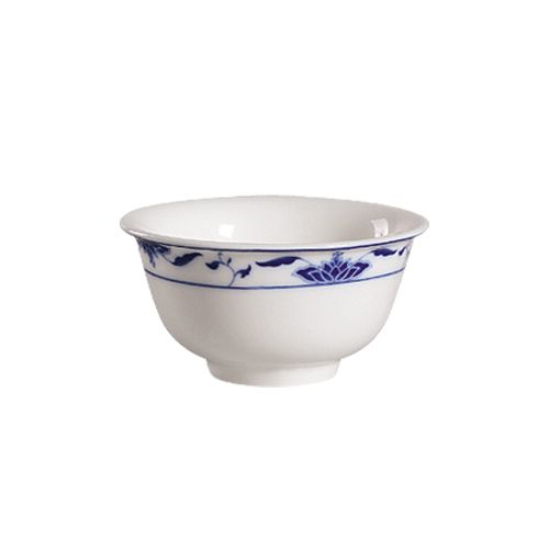 CAC 103-63 6 Oz. Blue Lotus Rice Bowl - 48/Case
