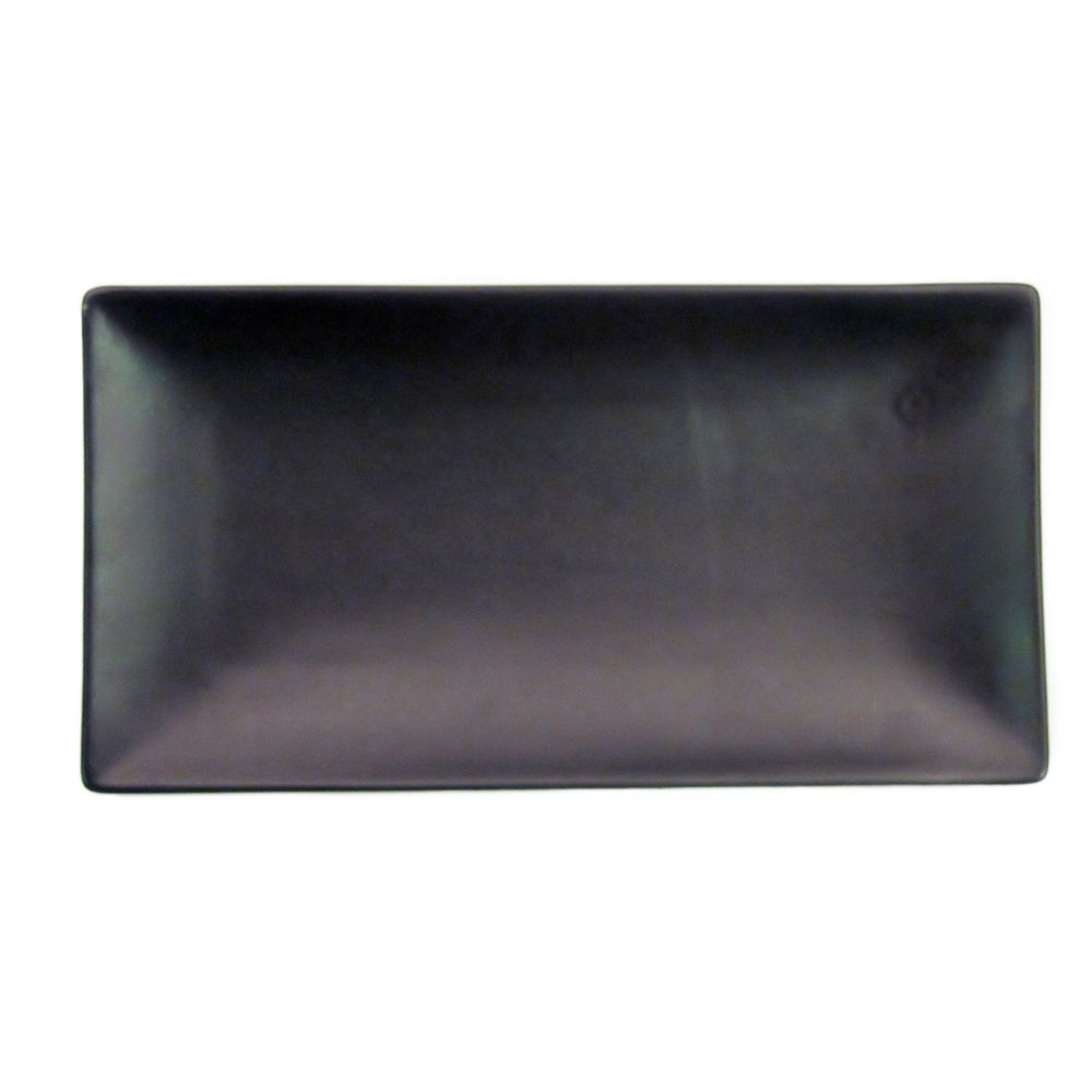 CAC 666-13-BLK Rectangular Black Japanese Style Platter - 12/Case