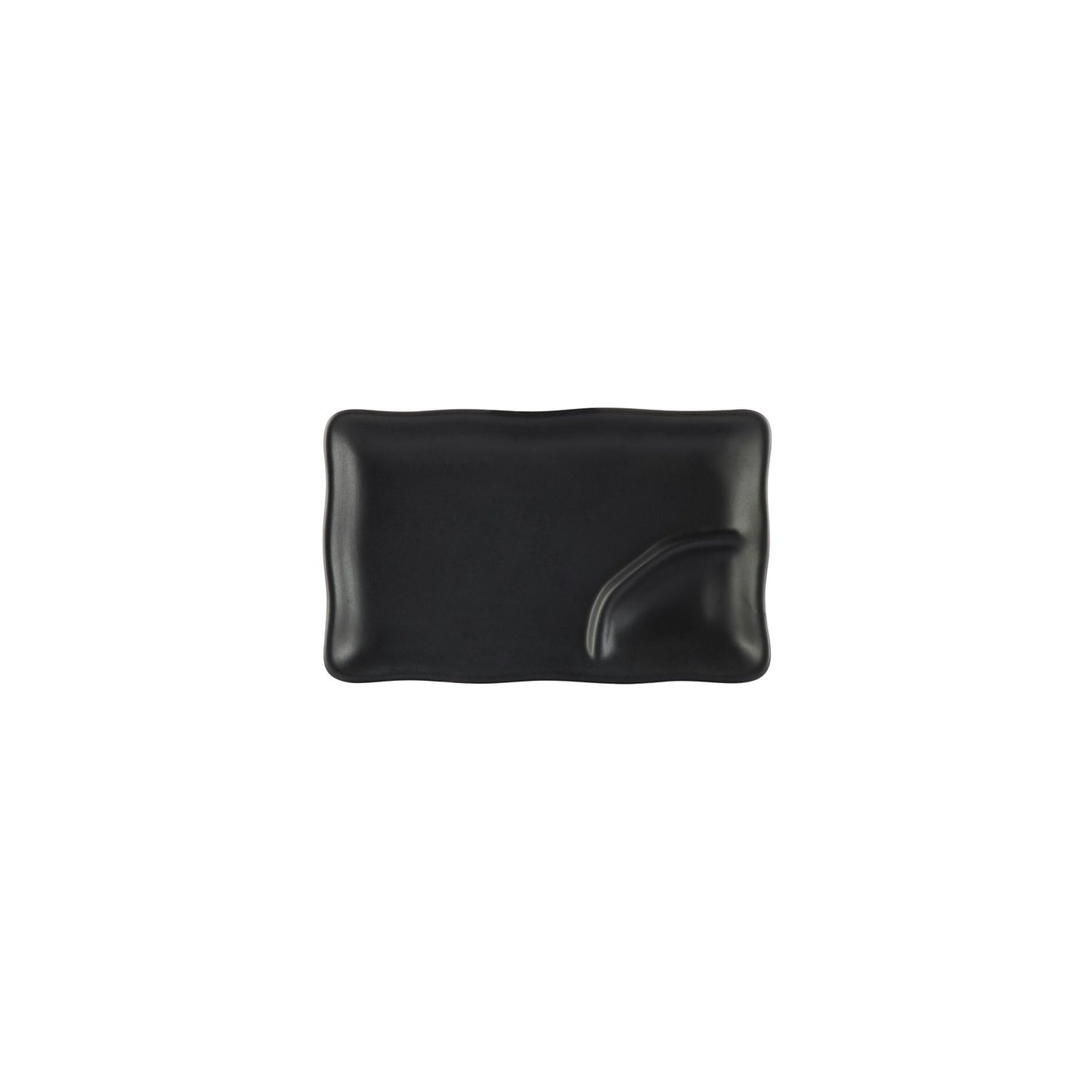 CAC 666-77-BLK Rectangular Black Japanese Style Platter - 24/Case
