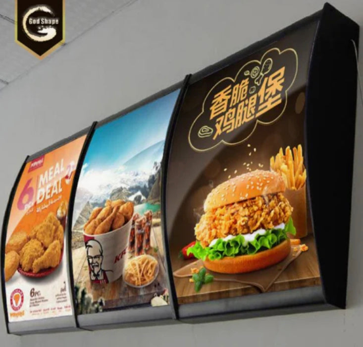 LED Single-Sided Curved Light Box 20" x 28"