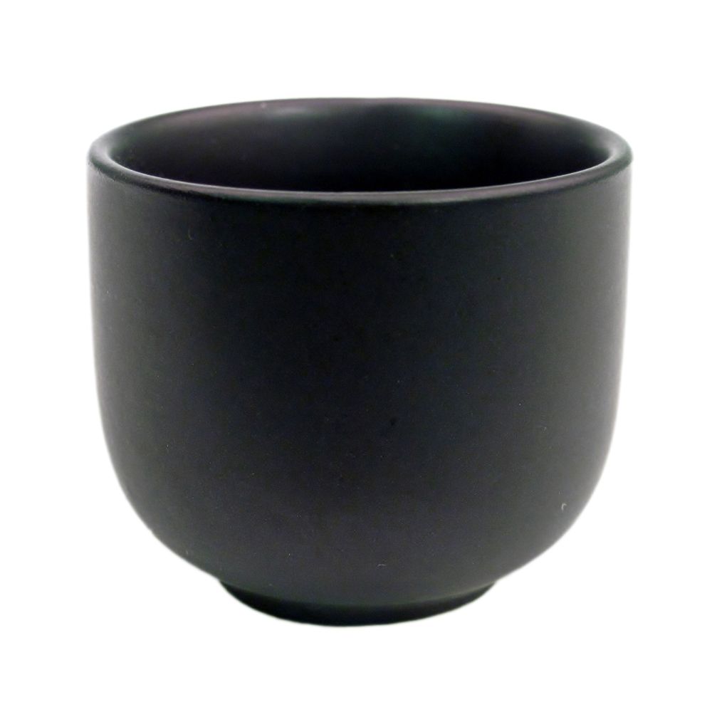 CAC 666-WC-BLK 1.5 oz. Japanese Style Sake Cup, Black - 72/Case