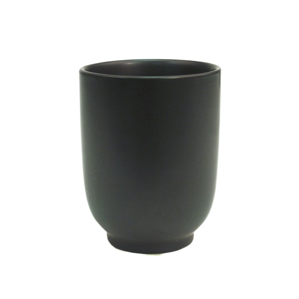 CAC 666-1-BLK 8 oz. Japanese Style Drinkware Cup, Black - 36/Case
