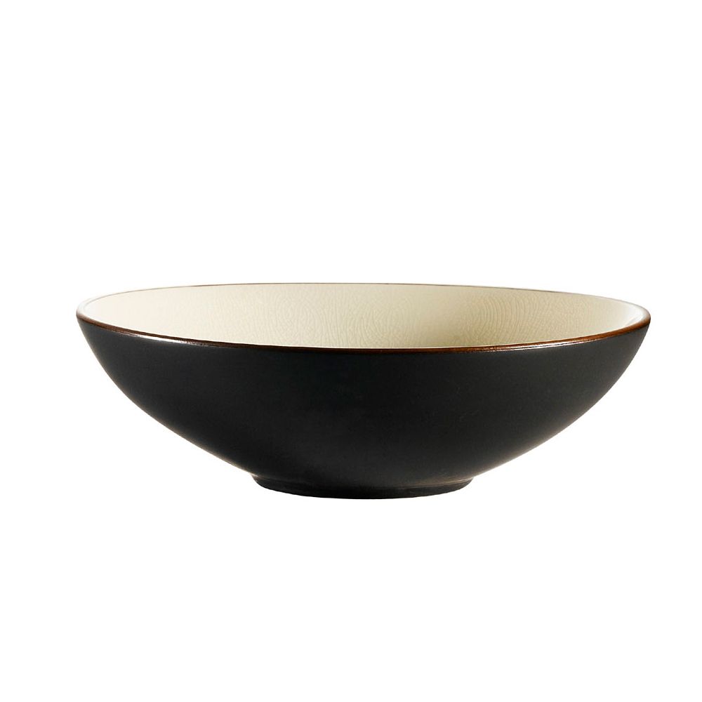 CAC Round Creamy White Japanese Style Salad Bowl