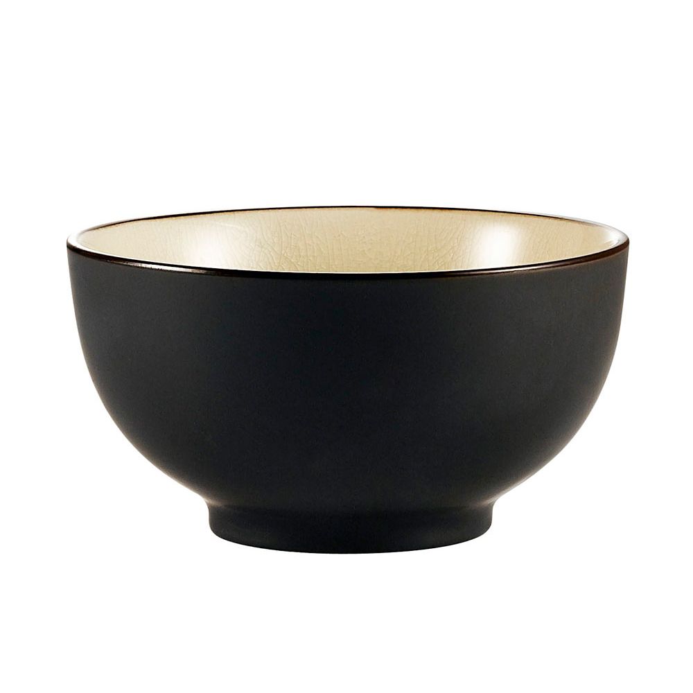 CAC 666-4-W 10 Oz. Round Creamy White Japanese Style Rice Bowl - 36/Case