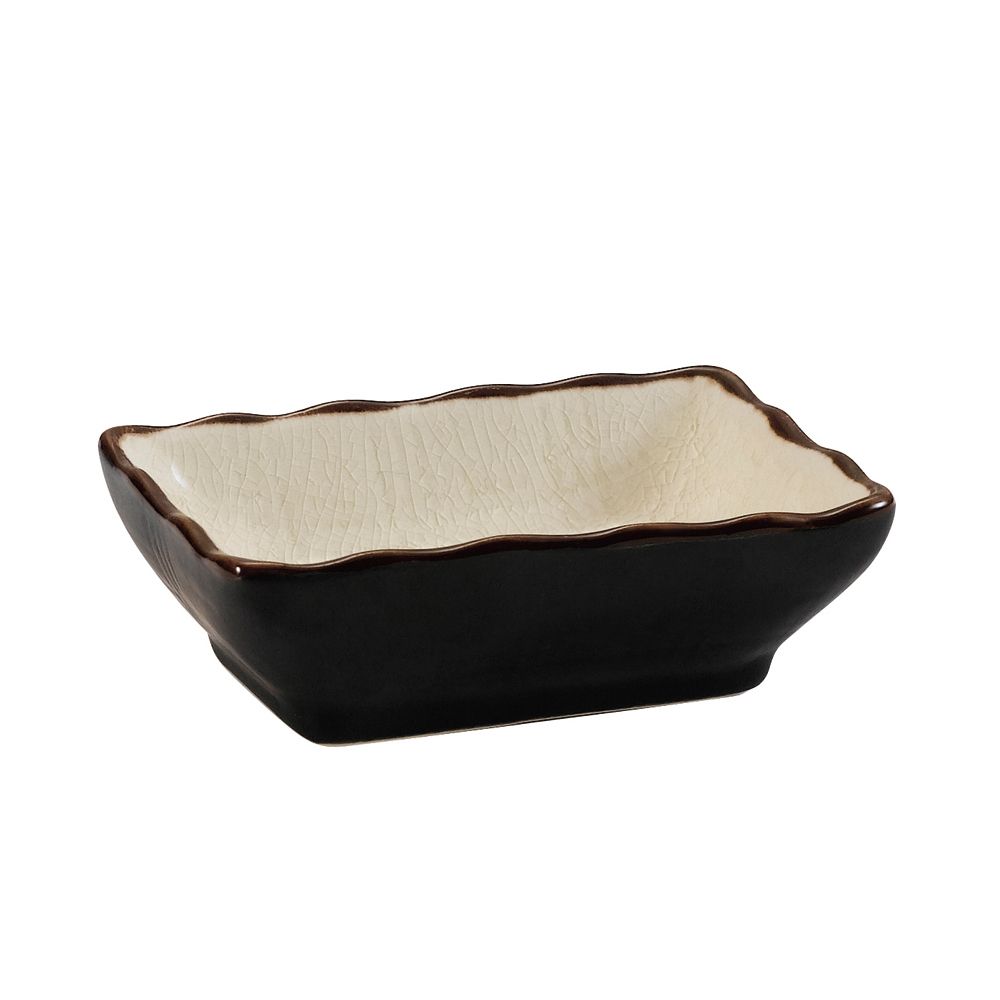 CAC 666-32-W Creamy White Japanese Style Sauce Dish - 48/Case