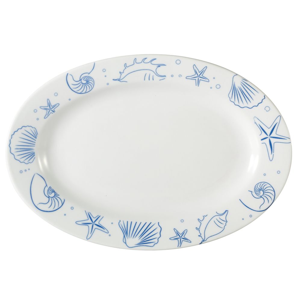 CAC Oval Atlantic Seashell Platter