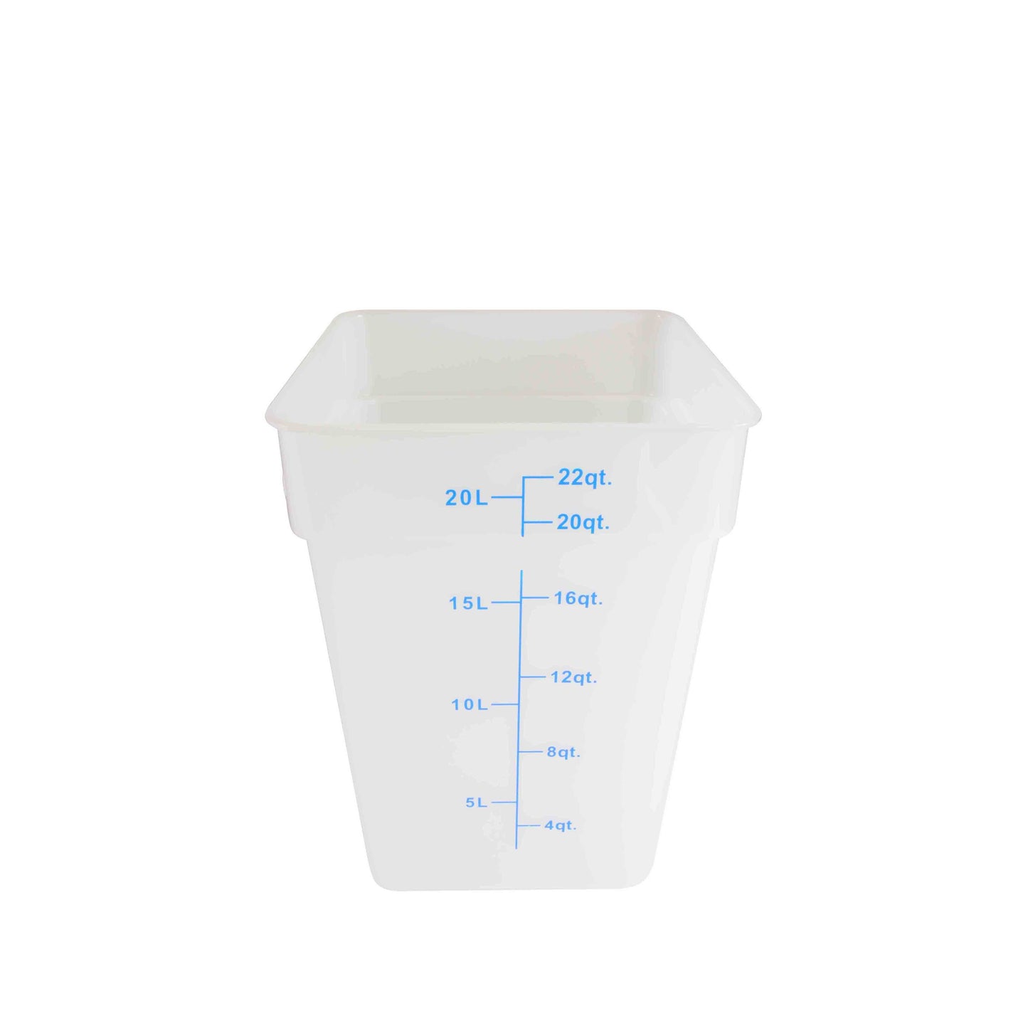 Thunder Group PLSFT022TL 22 qt Square Food Storage Container - Polypropylene, Translucent