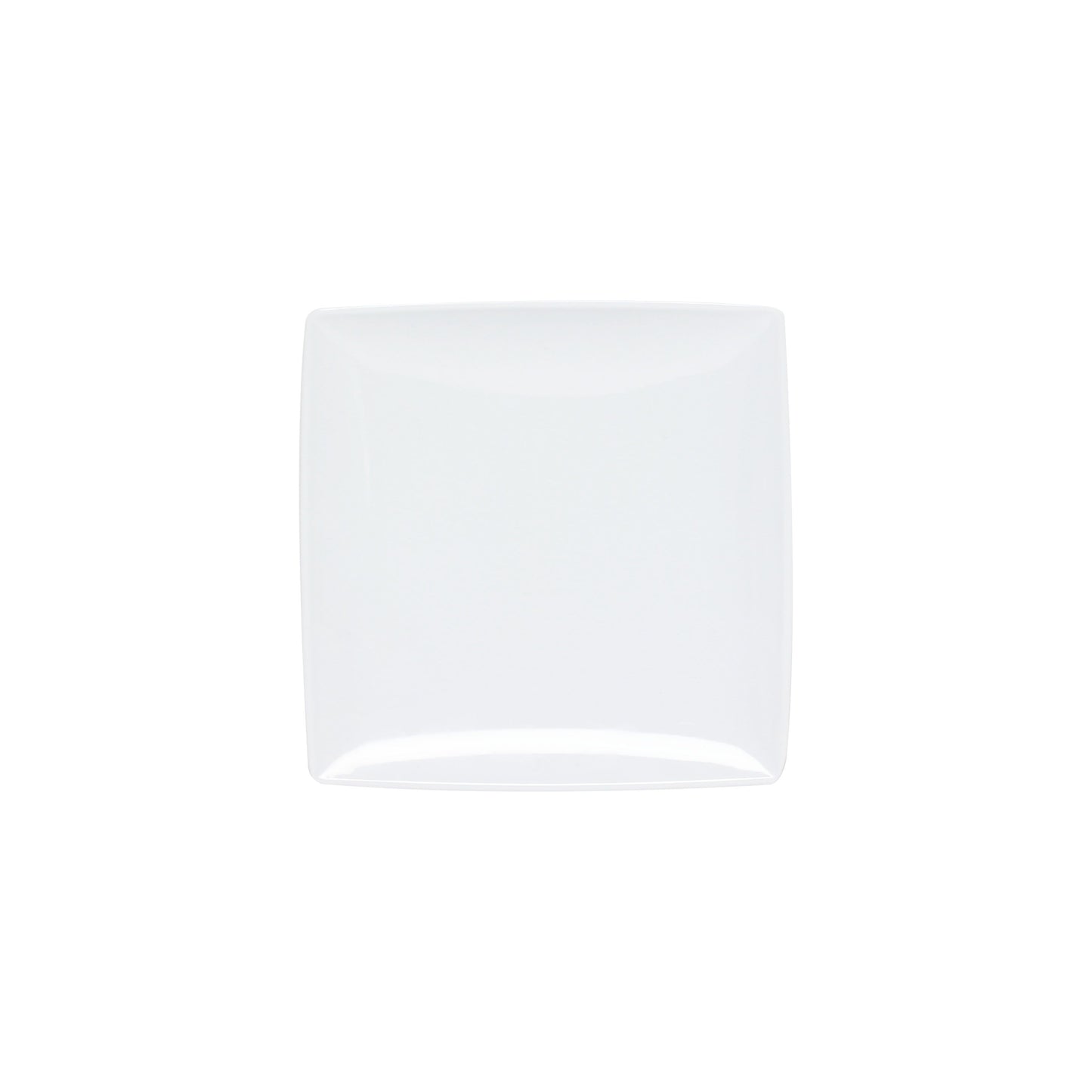 Thunder Group 29010WT Classic White 10" x 10" Square Melamine Plate - 12/Case