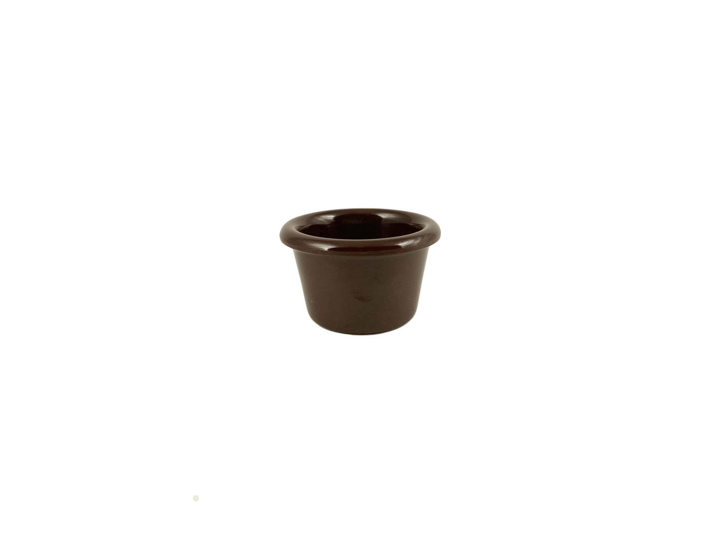 Thunder Group ML534C1 1 1/2 oz Smooth Melamine Ramekin, Chocolate