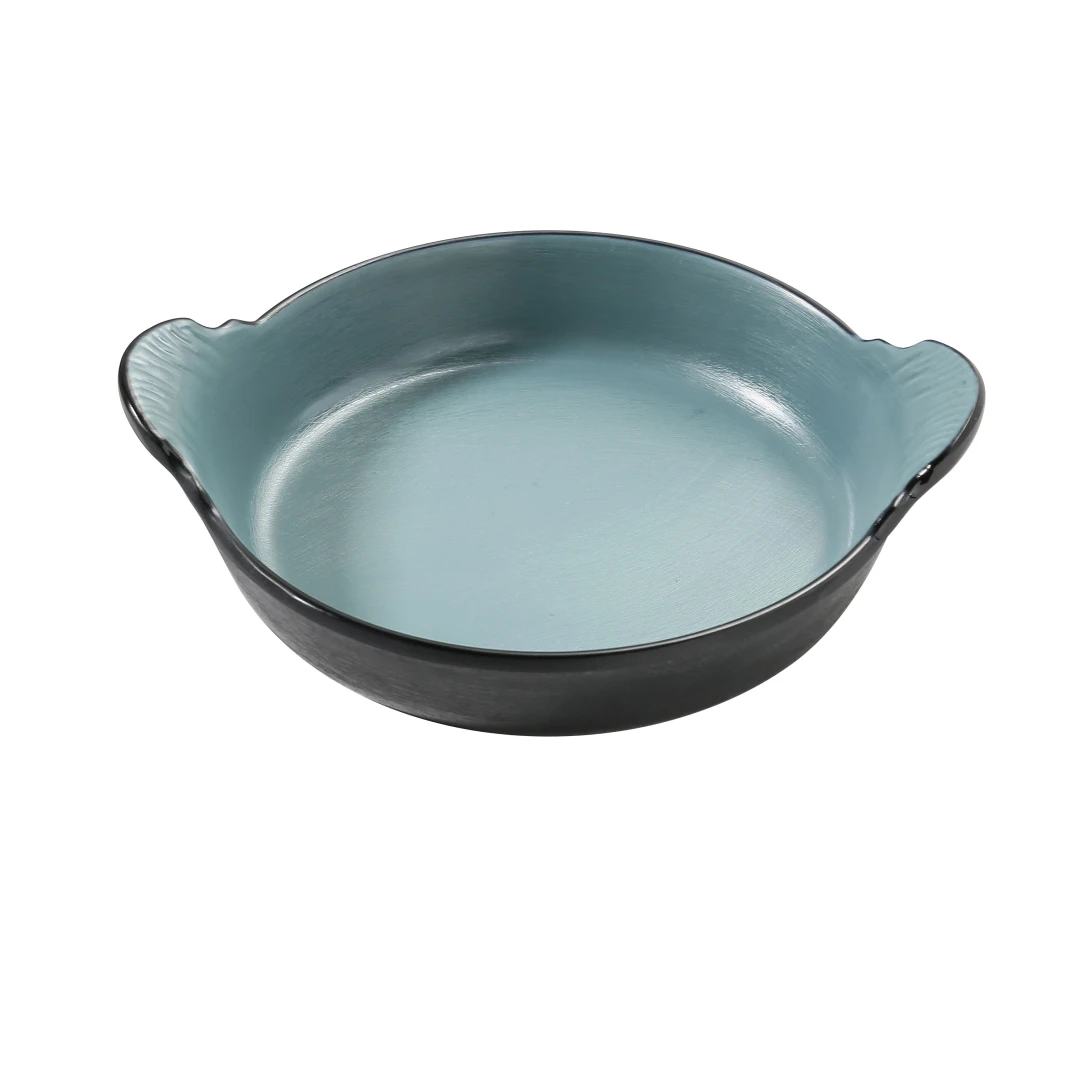 Yanco BM-606TL 12 oz Round Melamine Deep Dish, Teal