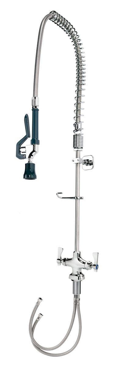 Krowne 17-202WL 35"H Deck Mount Pre Rinse Faucet - 1 1/5 GPM, Base with Nozzle