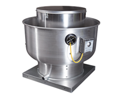 FloAire DU240H-5HP High Speed Direct Drive Centrifugal Upblast Exhaust Fan, 33" Fan Base, 24" wheel, Roof Mount, 6000 CFM, 930RPM, 3 Phs, 5HP, 208V, VFD