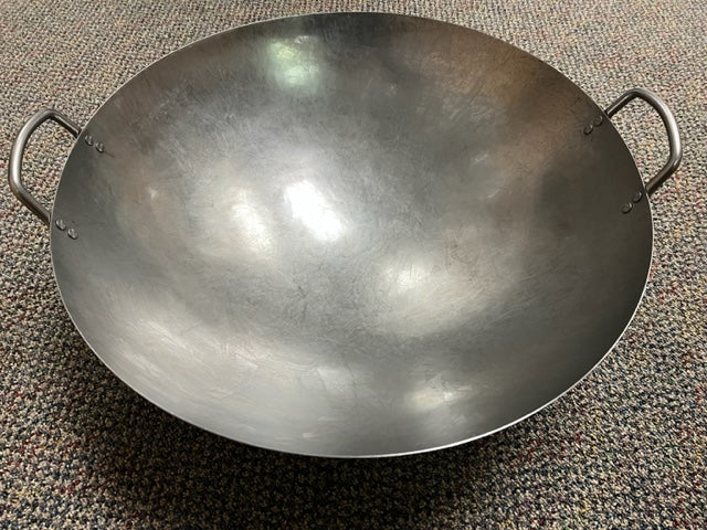 Hand-Made Steel Wok 28" Wok28HMW-D Durable Hand-Made Steel Wok – 9" Deep,  Steel Cauldron