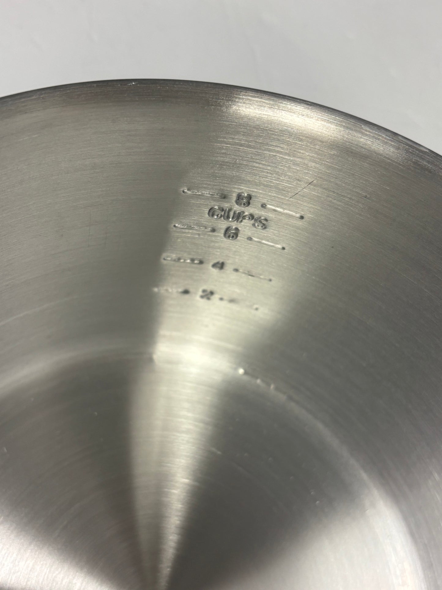 POWAH ALWP-3 Tapered Aluminum Sauce Pan, 3 Qt, 8-1/2" Top Diameter x 4-1/2"H, Flat Handle