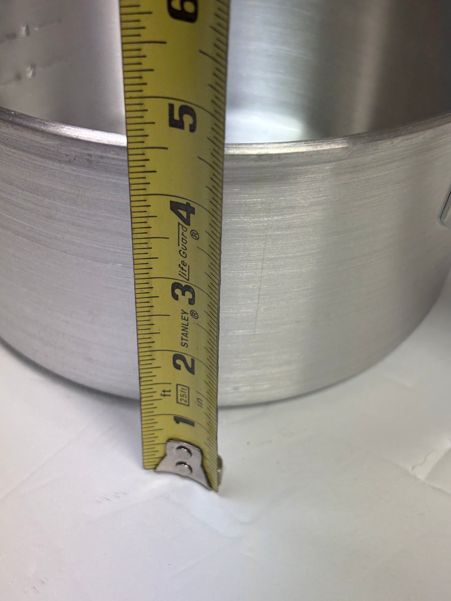 POWAH ALWP-3 Tapered Aluminum Sauce Pan, 3 Qt, 8-1/2" Top Diameter x 4-1/2"H, Flat Handle