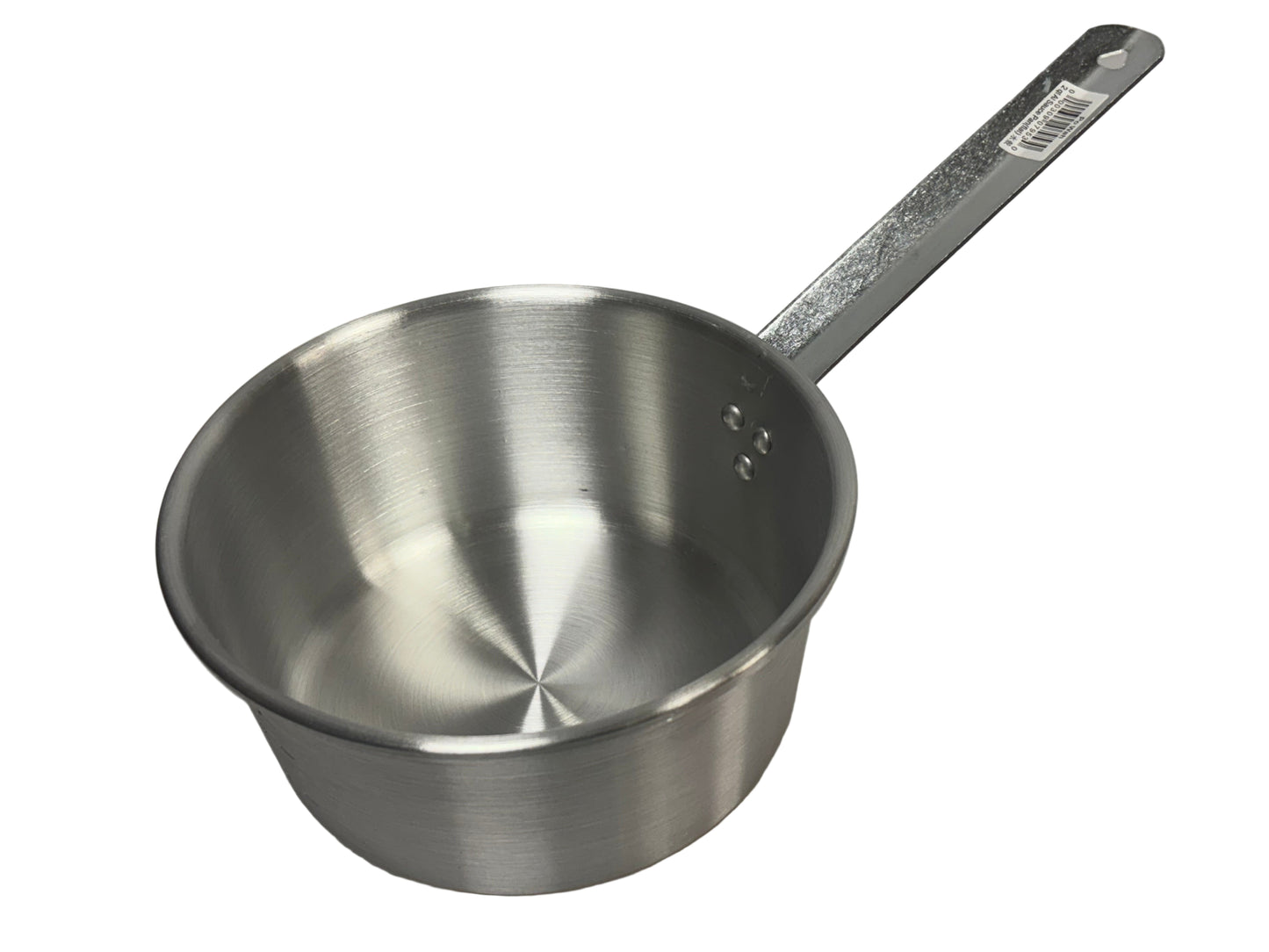 Powah ALWP-2   2QT Tapered Aluminum Sauce Pan 7-1/2" Top Dia x 3-1/2"H, Flat Handle