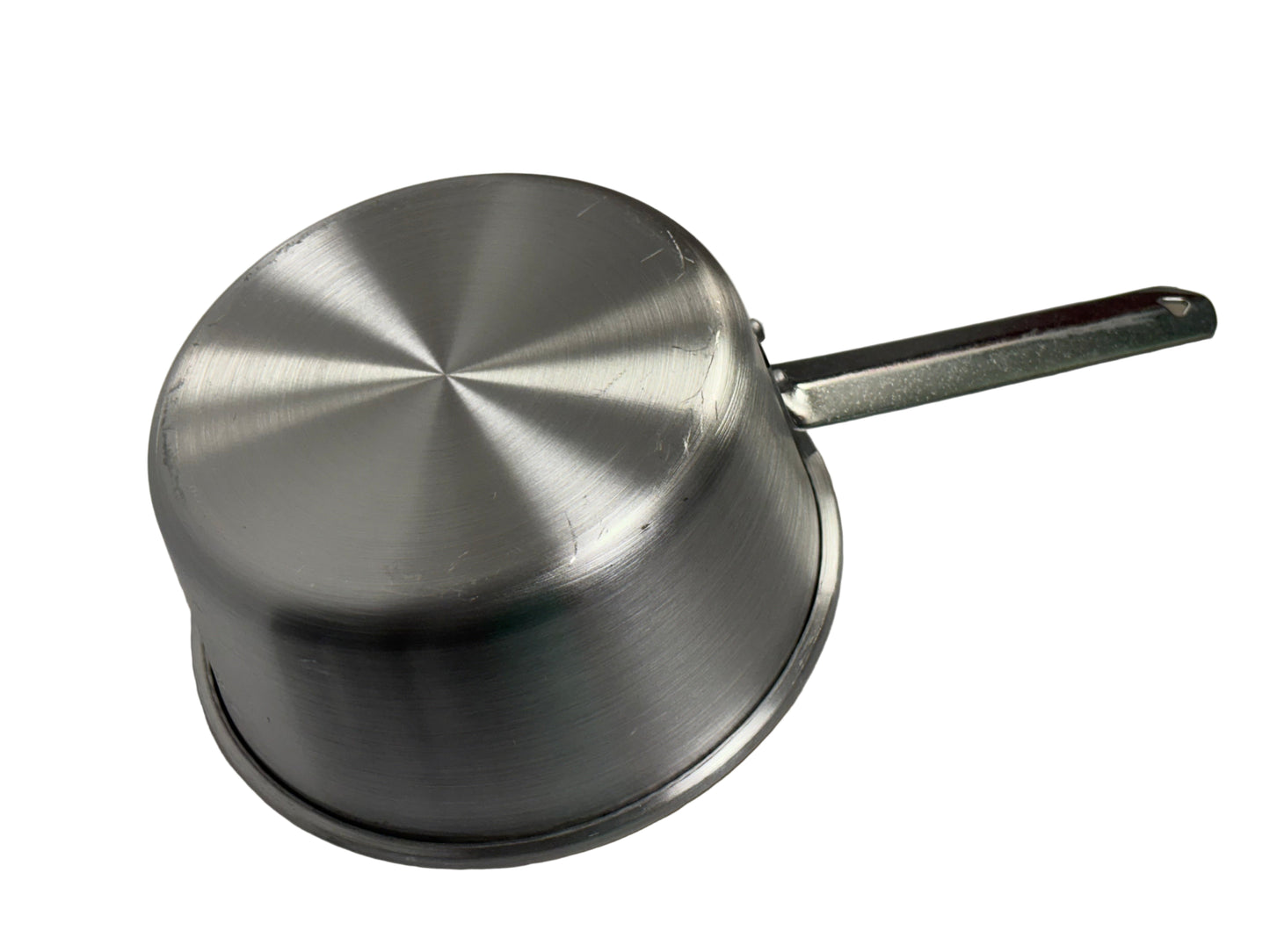 Powah ALWP-2   2QT Tapered Aluminum Sauce Pan 7-1/2" Top Dia x 3-1/2"H, Flat Handle