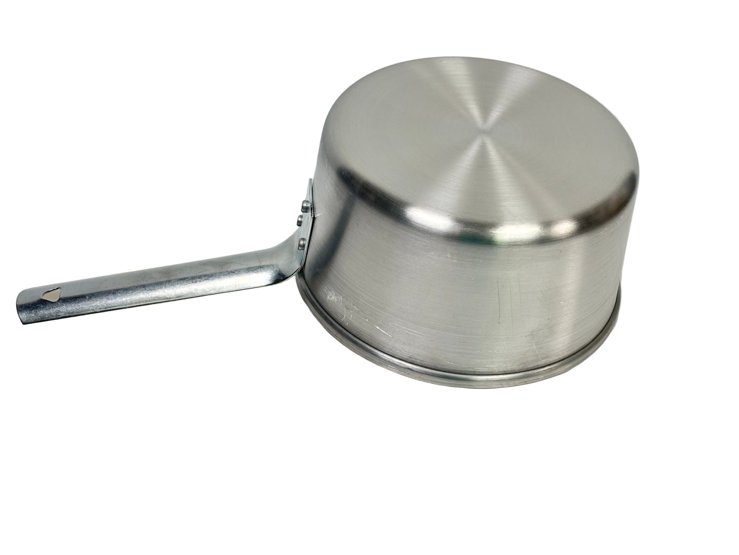 Powah ALWP-15   1.5QT Tapered Aluminum Sauce Pan 6-1/2" Top Dia x 3-3/8"H, Flat Handle