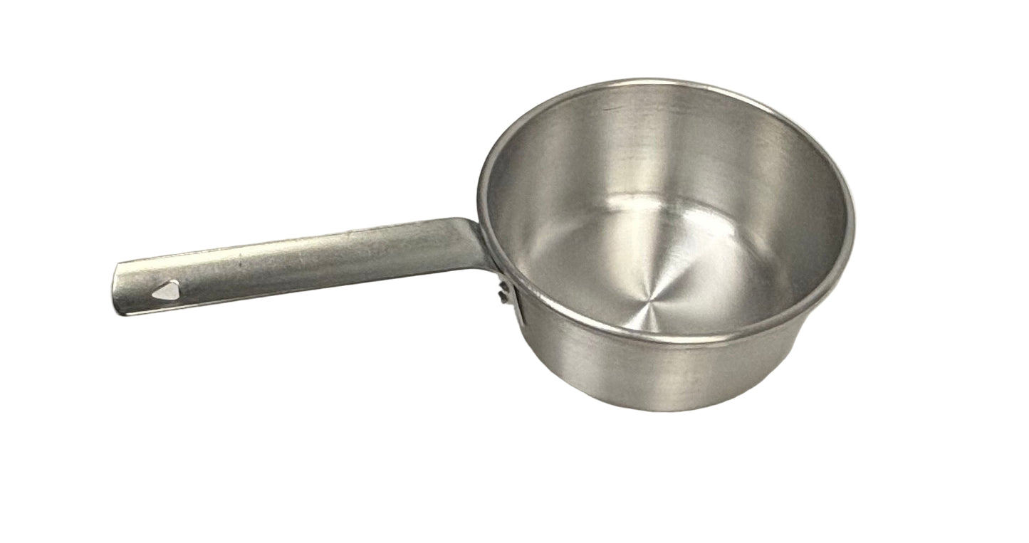 Powah ALFWP-1   1QT Tapered Aluminum Sauce Pan 6" Top Dia x 2-3/4"H, Flat Handle
