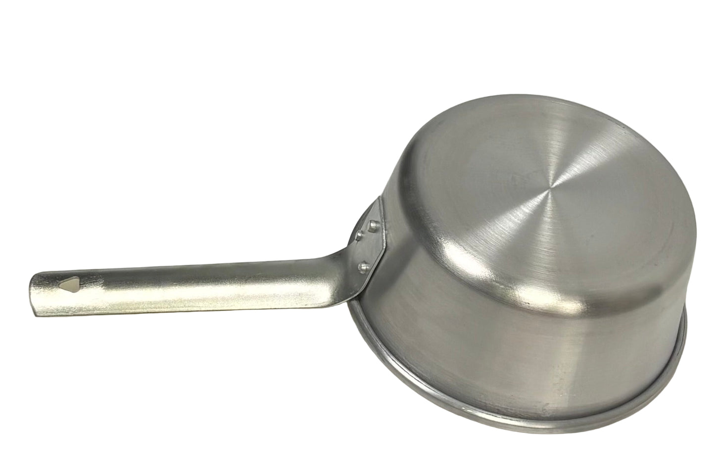 Powah ALFWP-1   1QT Tapered Aluminum Sauce Pan 6" Top Dia x 2-3/4"H, Flat Handle