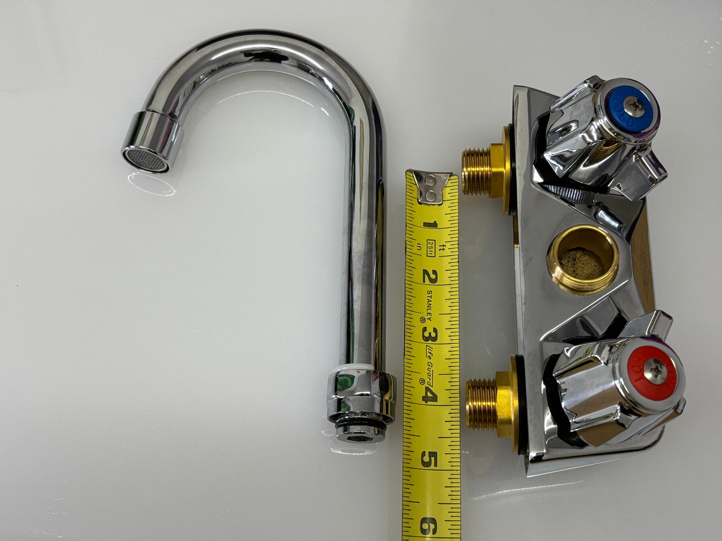 Sunny SWF406G Wall Mount 6” Gooseneck Heavy Duty 4” Center Bar Faucets