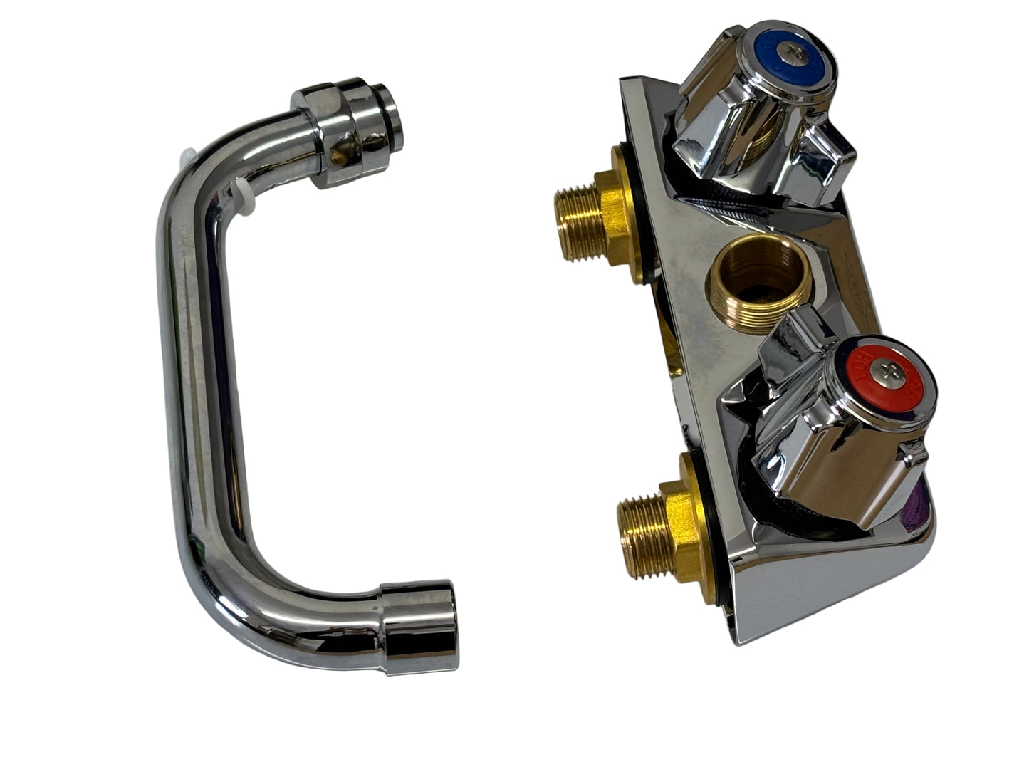 SUNNY SWF-406T (SWF-406) Wall Mount Faucet, Heavy Duty, 4" Center, 6" Swing Spout