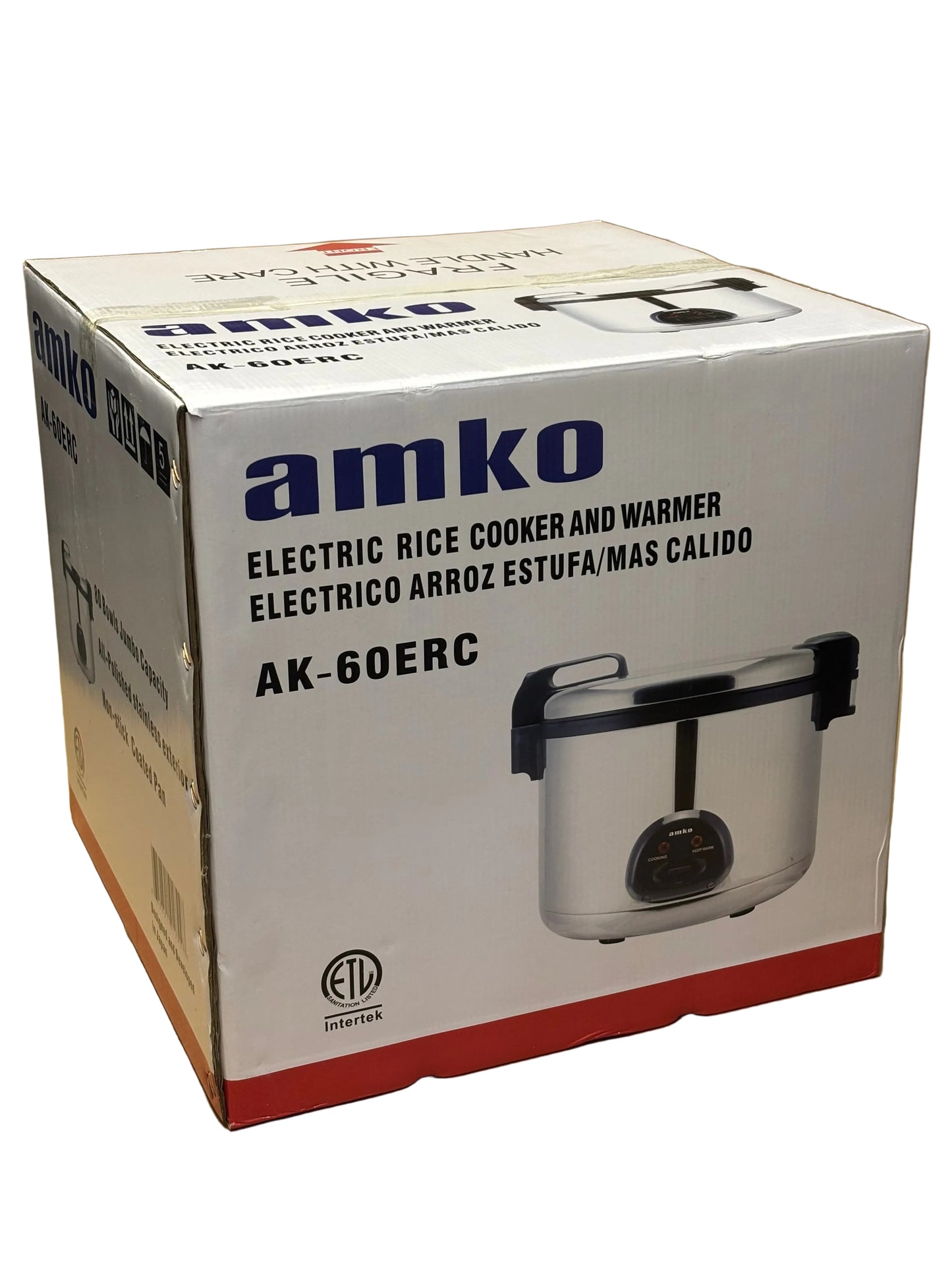 Amko 35 Cups AK-60ERC (80 Bowls Cooked Rice) Electric Rice Cooker & Warmer