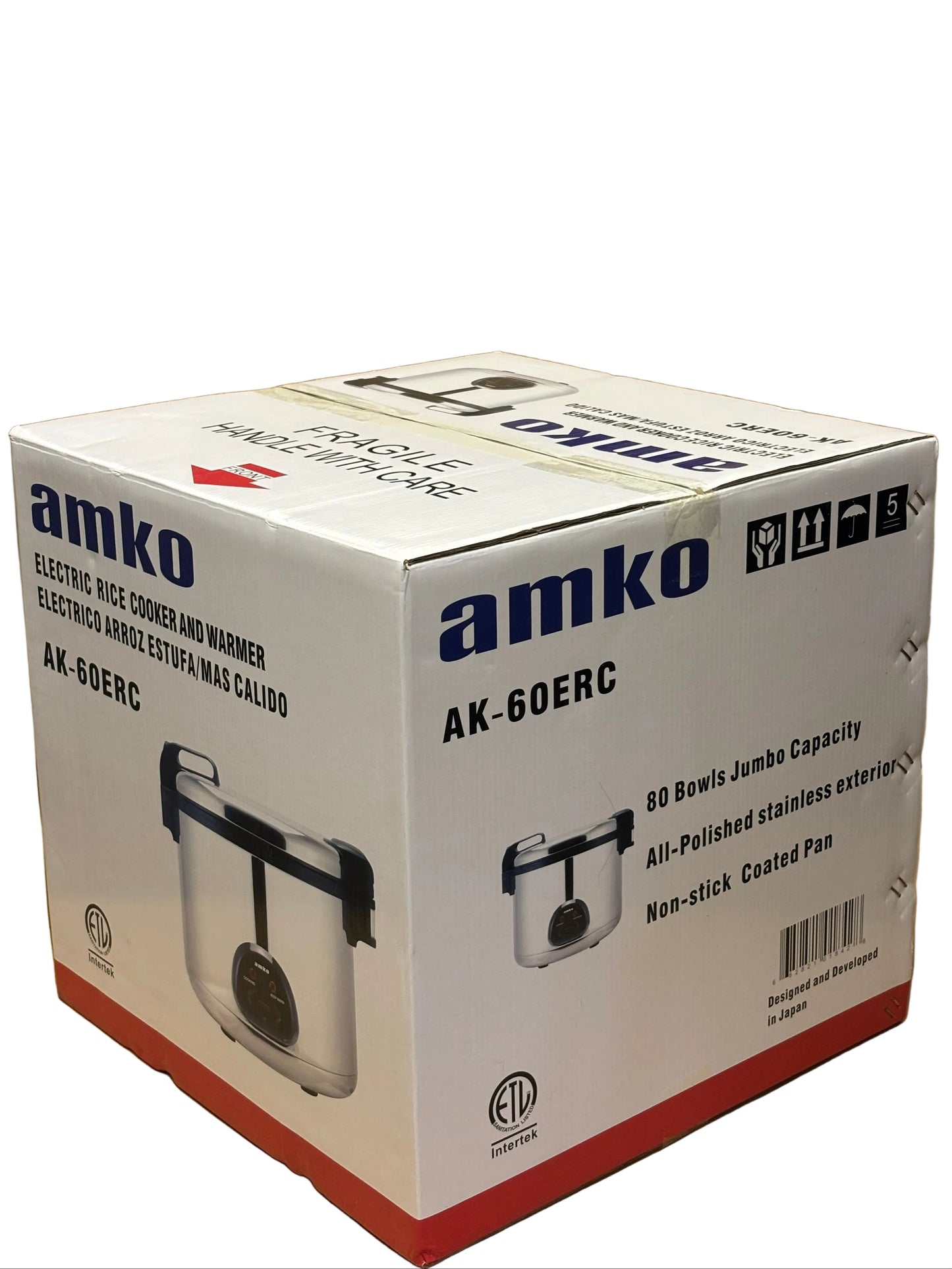 Amko 35 Cups AK-60ERC (80 Bowls Cooked Rice) Electric Rice Cooker & Warmer