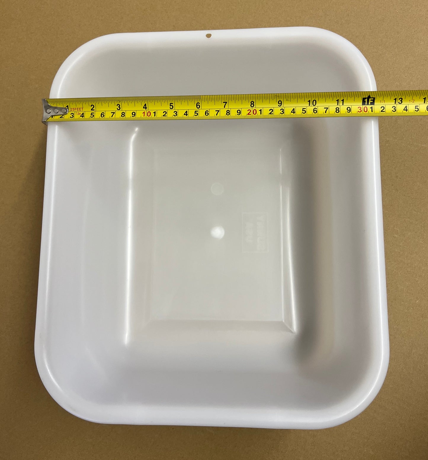 SUNNY FB-4WH Mini Frozen Bin, White Polypropylene, 14-1/2 inch L x 12-1/2 inch W x 5-1/2 inch H