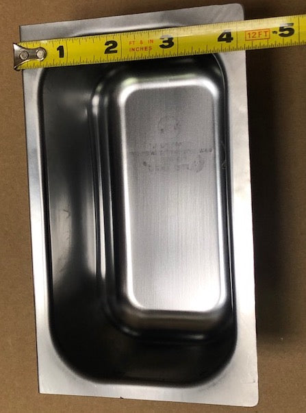 Hood Part - Commercial Hood Grease Trap Pan S/S 6-3/4"L X 4 1/4"W X 2 1/2"H