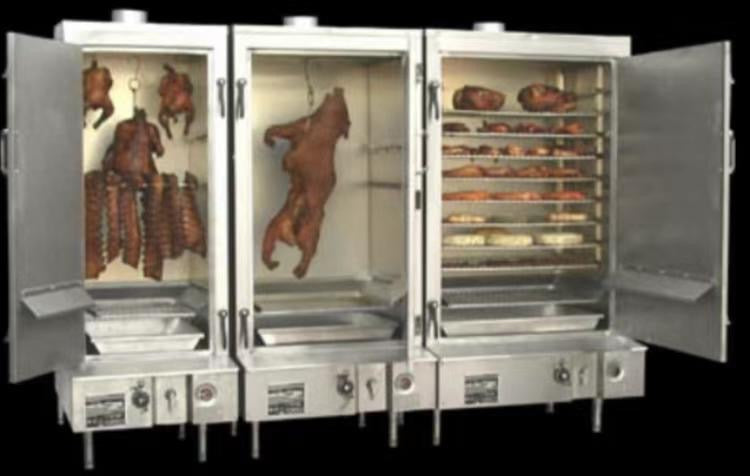 TOWN Smokehouse SM-30-R-SS Natural Gas 30" Stainless Steel  with Right Door Hinges 60,000 BTU