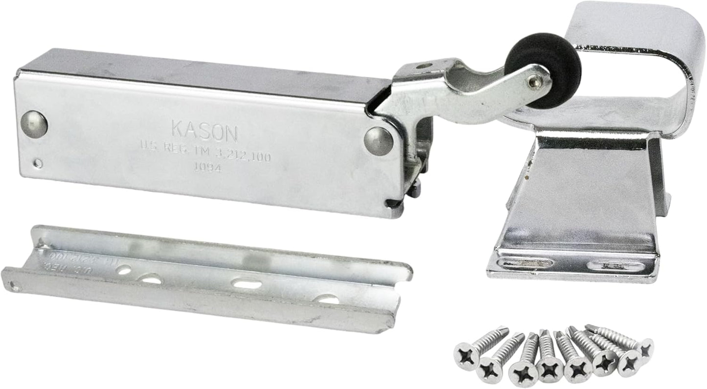 Kason 1094 SureClose Hydraulic Door Closer and Hook, 7/8" to 1-5/8" Offset, Concealed Mounting, Adjustable Wide-Hook, KAS-1094 1094000013-11094000027