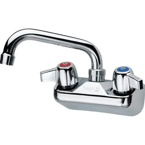 SUNNY SWF-406T (SWF-406) Wall Mount Faucet, Heavy Duty, 4" Center, 6" Swing Spout