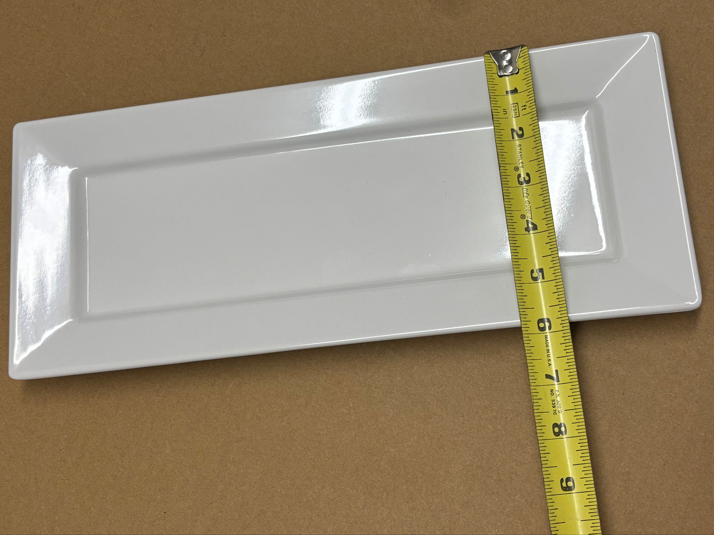 SUNNY APM-4064 Melamine Rectangle Plate 14"L X 5.75"D DOZEN (12)