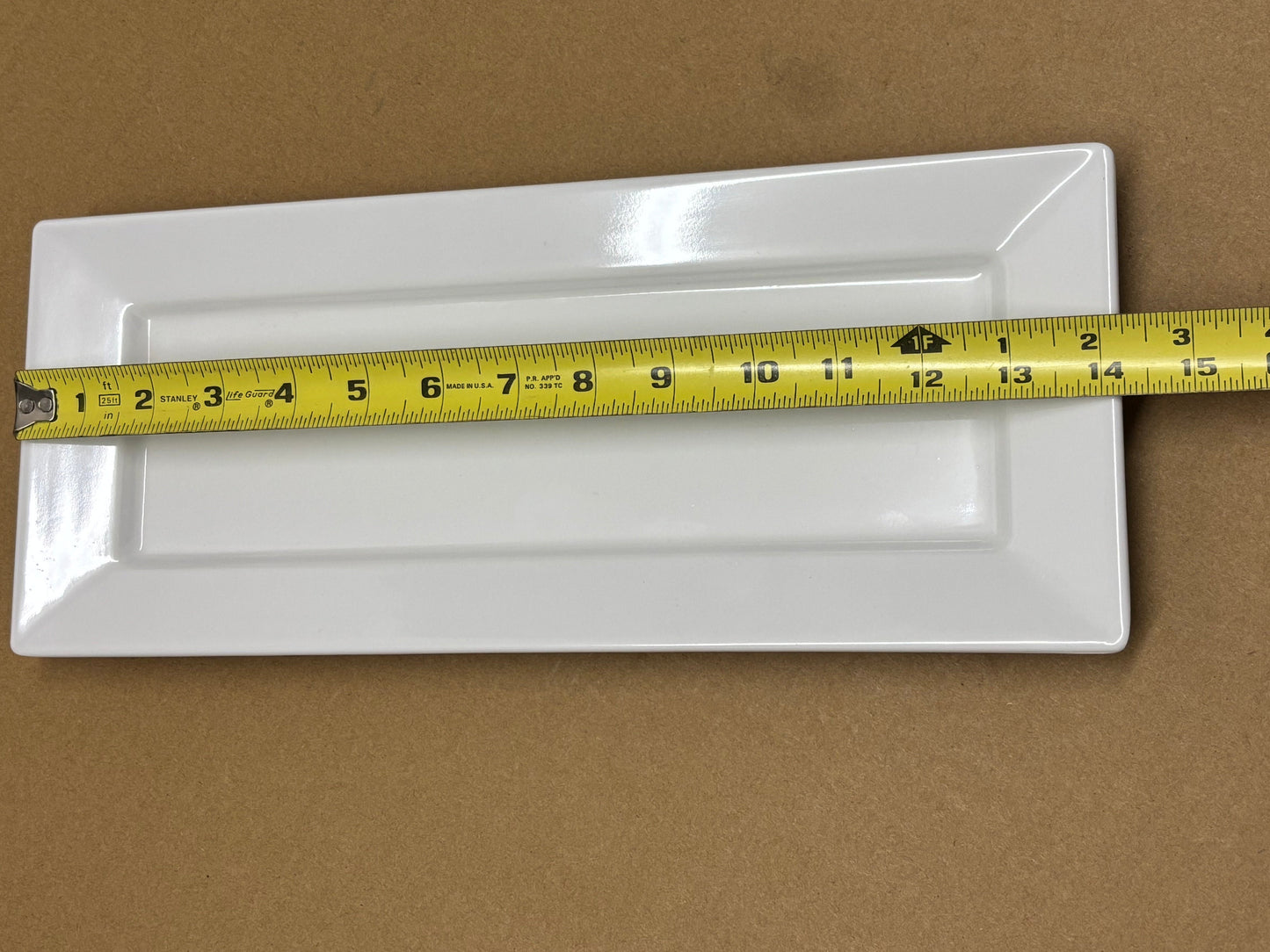 SUNNY APM-4064 Melamine Rectangle Plate 14"L X 5.75"D DOZEN (12)