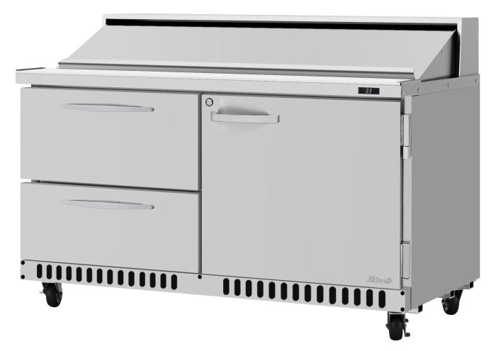 Turbo Air PST-60-D2R(L)-N 60 1/4" PRO Series Sandwich/Salad Prep Table w/ Refrigerated Base, 115v