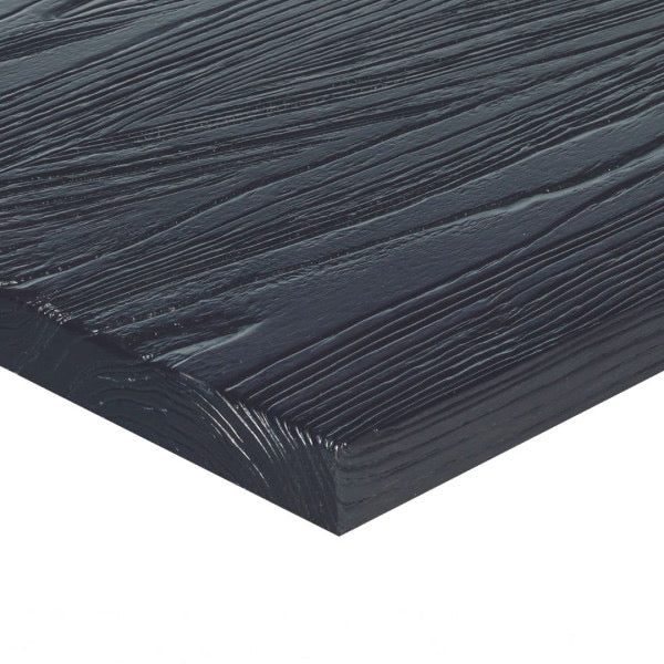 G&A RA-SERIES Black Table Tops Rectangular 1.75" Thickness Reclaimed Solid Wood