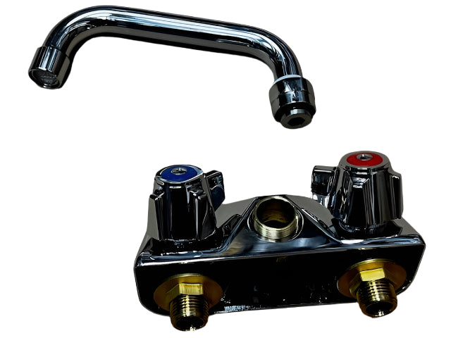 SUNNY SWF-406T (SWF-406) Wall Mount Faucet, Heavy Duty, 4" Center, 6" Swing Spout
