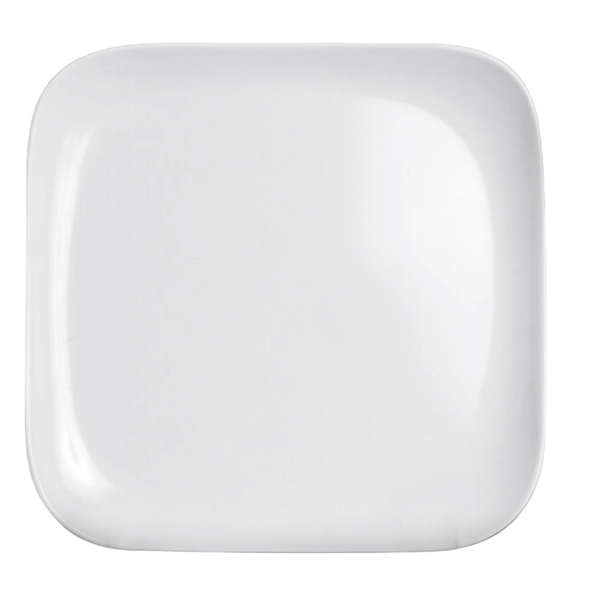 Sunny PM-10100 10.75" Melamine White Square Plate