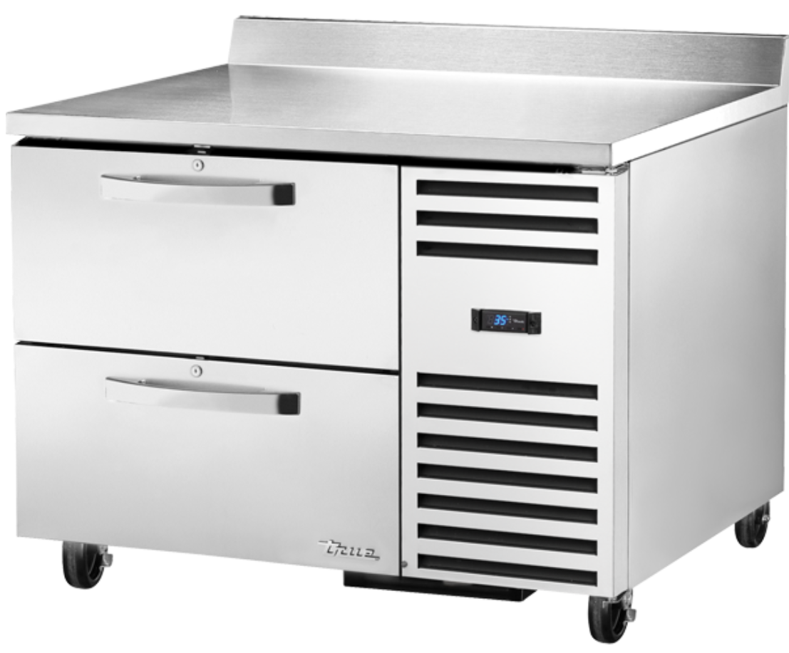 True TWT-44D-2-HC~SPEC3 45" Worktop Refrigerator w/ (1) Section & (2) Drawers, 115v